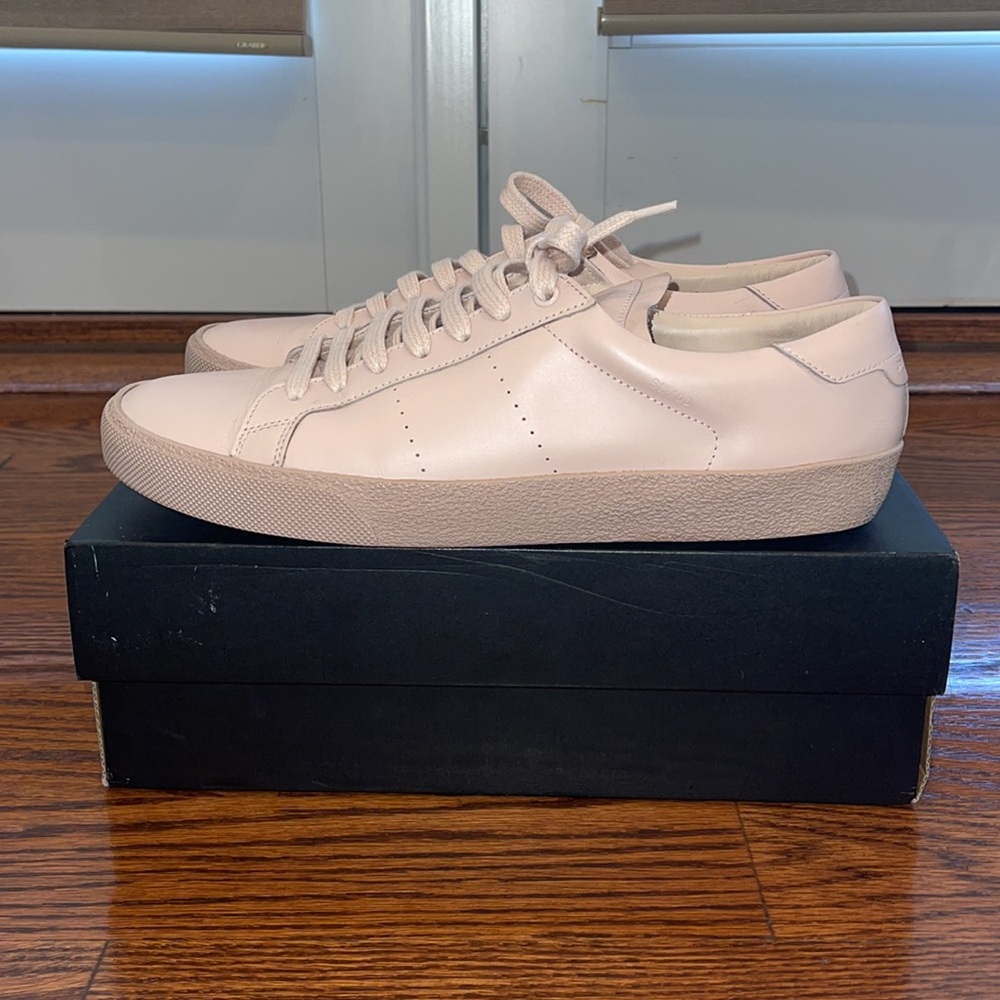 Saint Laurent EG Shell Alpha Lace UP Sneakers - Picture 3 of 9